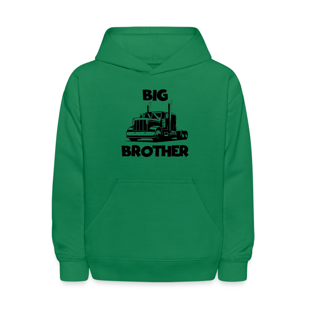 Youth Big Brother Big Rig Hoodie Sweatshirt - kelly green