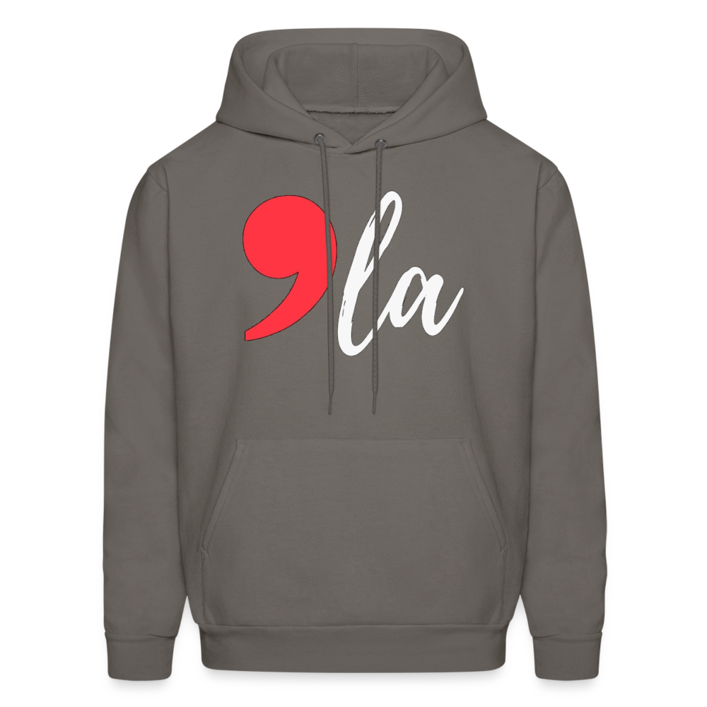 Kamala Harris 2024 President Comma La Unisex Hoodie Sweatshirt - asphalt gray