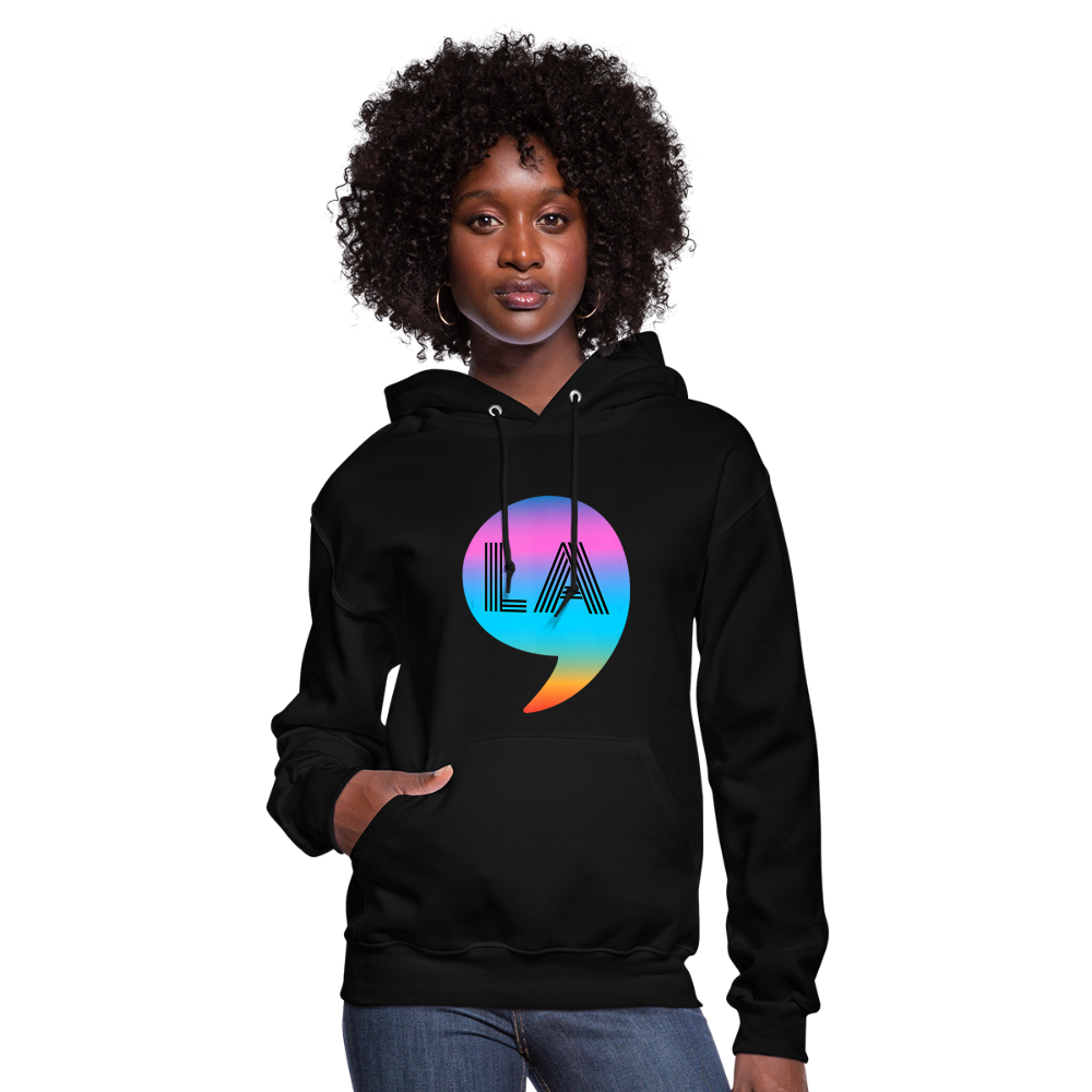 Comma La Kamala Harris Rainbow Women's Hoodie - black