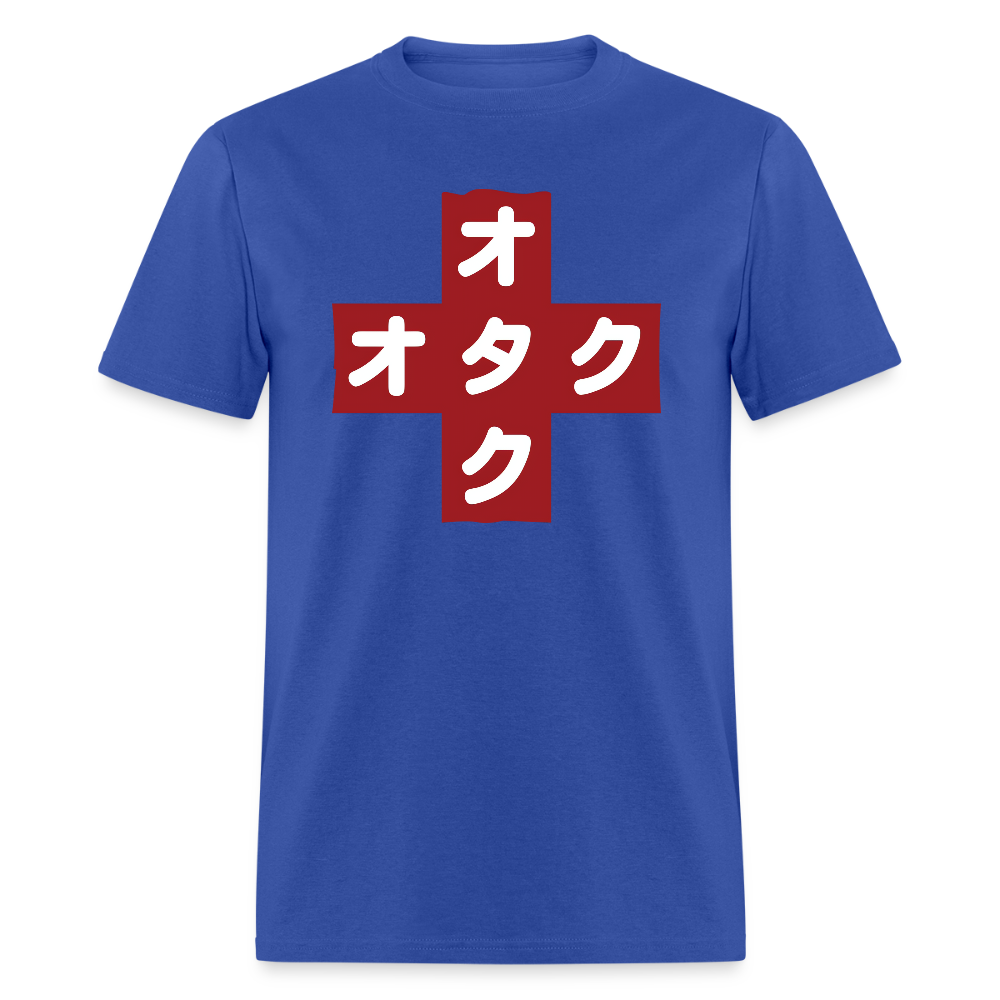 Otaku Red Cross Anime Premium Unisex T-Shirt - royal blue