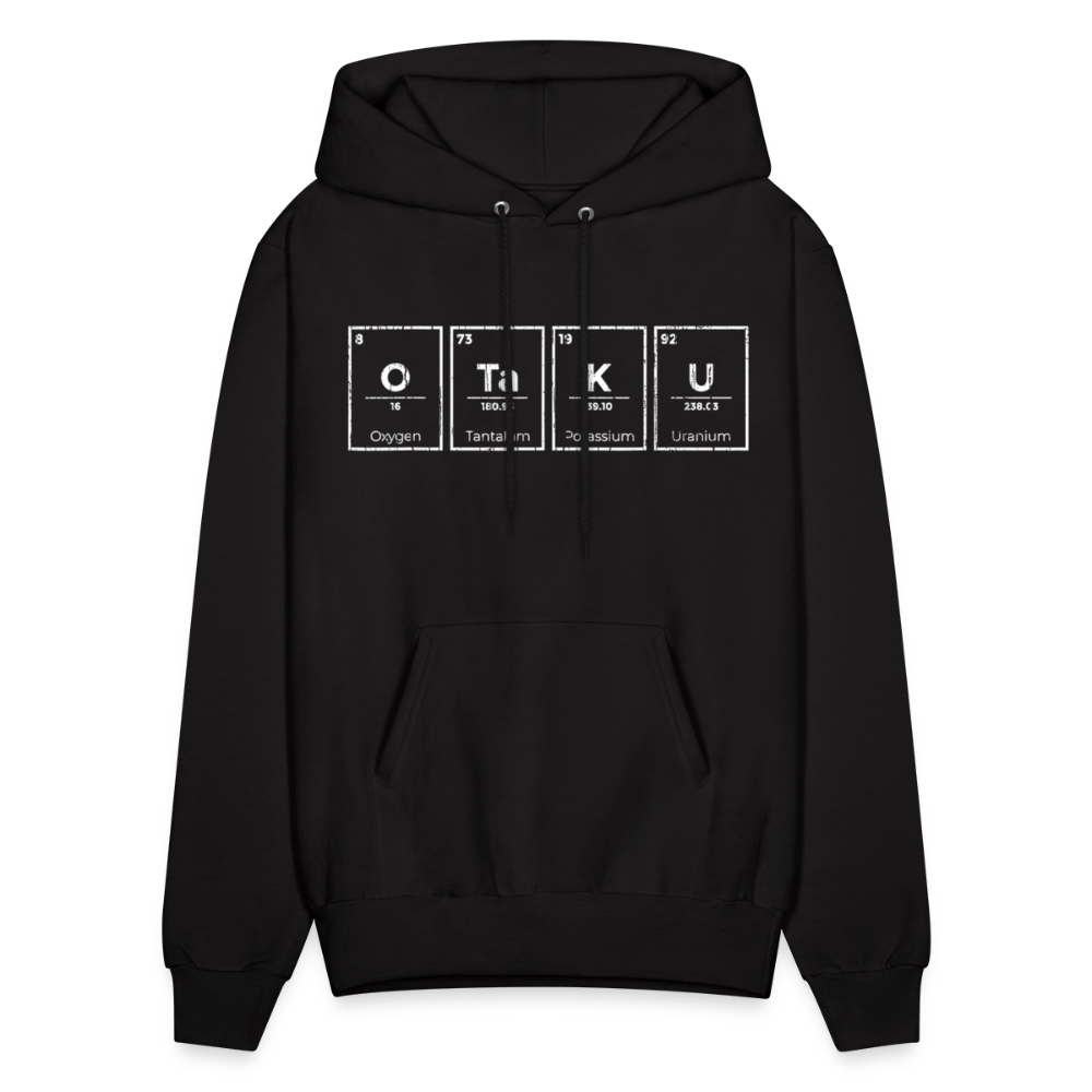 Otaku Periodic Table of Elements Anime Premium Unisex Hoodie Sweatshirt - black