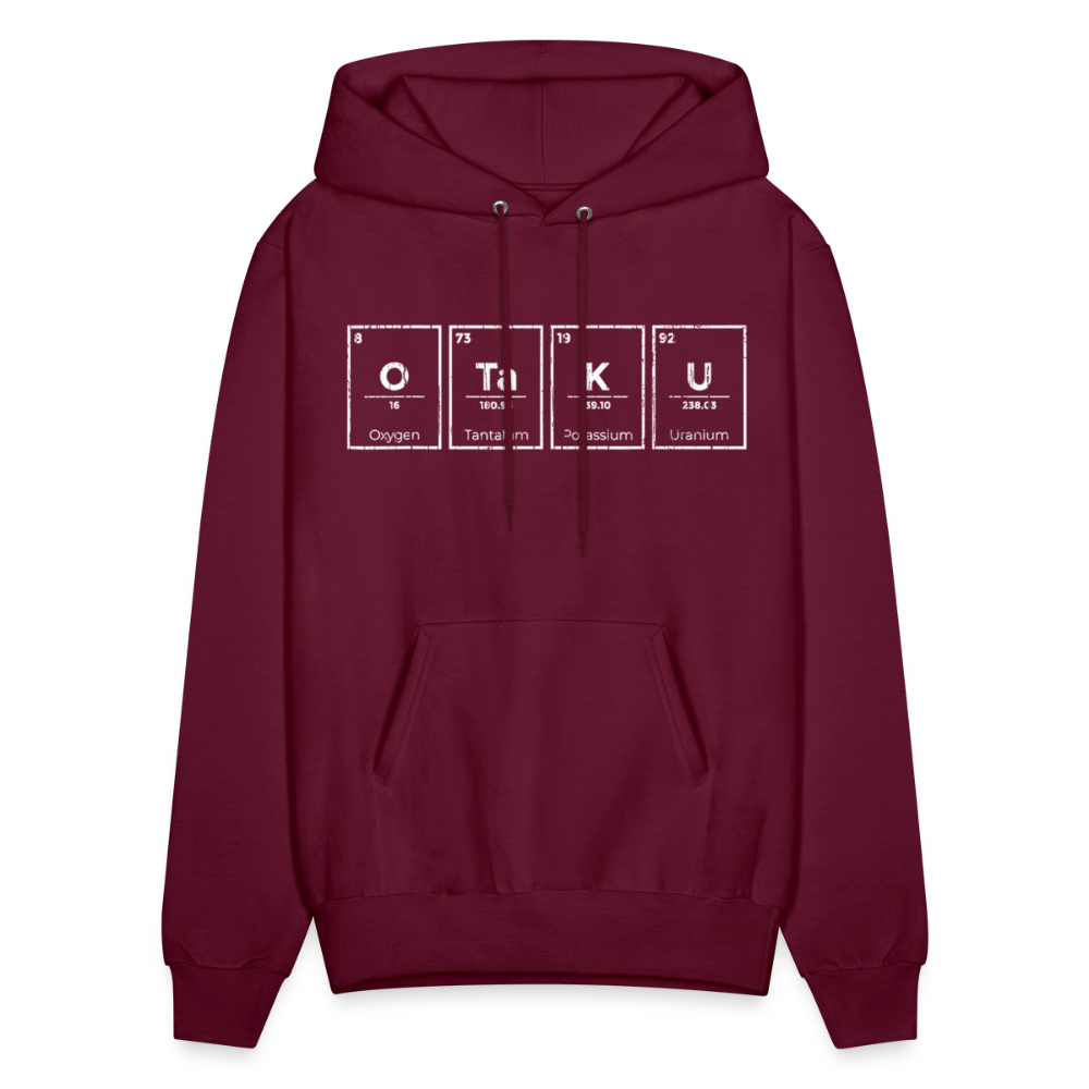 Otaku Periodic Table of Elements Anime Premium Unisex Hoodie Sweatshirt - burgundy