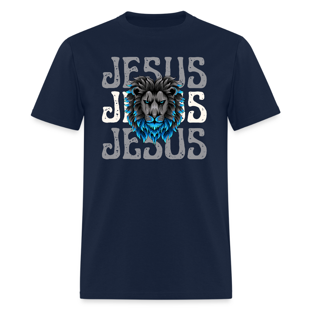 Jesus Lion Christian Unisex Classic T-Shirt - navy
