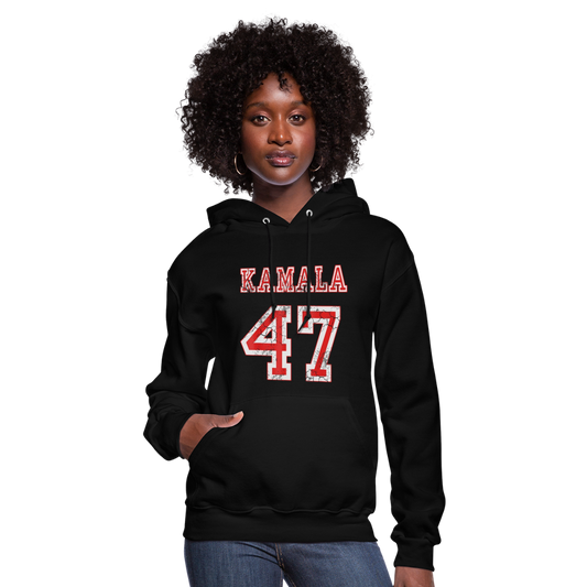 Kamala Harris 47th President 2024 Election Women's Hoodie - black