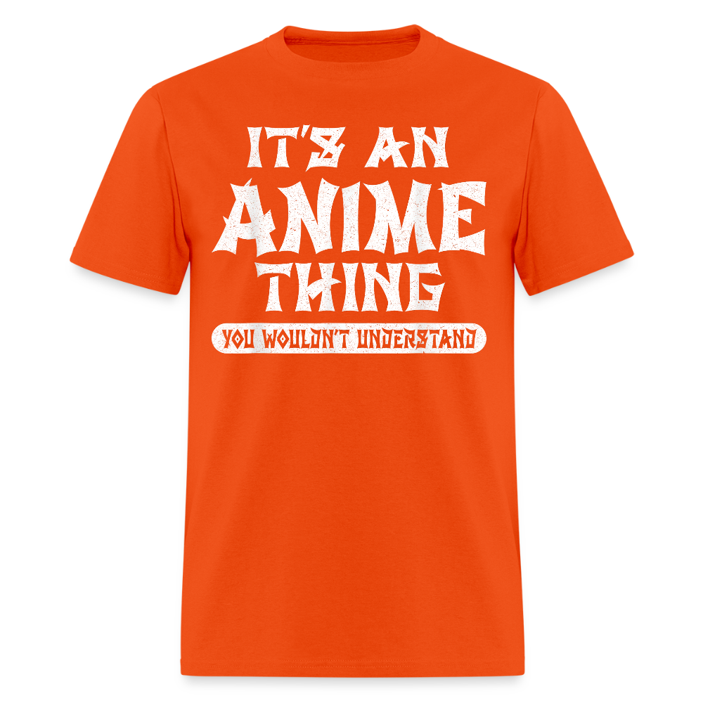Eat Sleep Anime Repeat Premium Unisex T-Shirt - orange