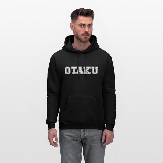 Otaku Bold Anime Premium Unisex Hoodie Sweatshirt - black