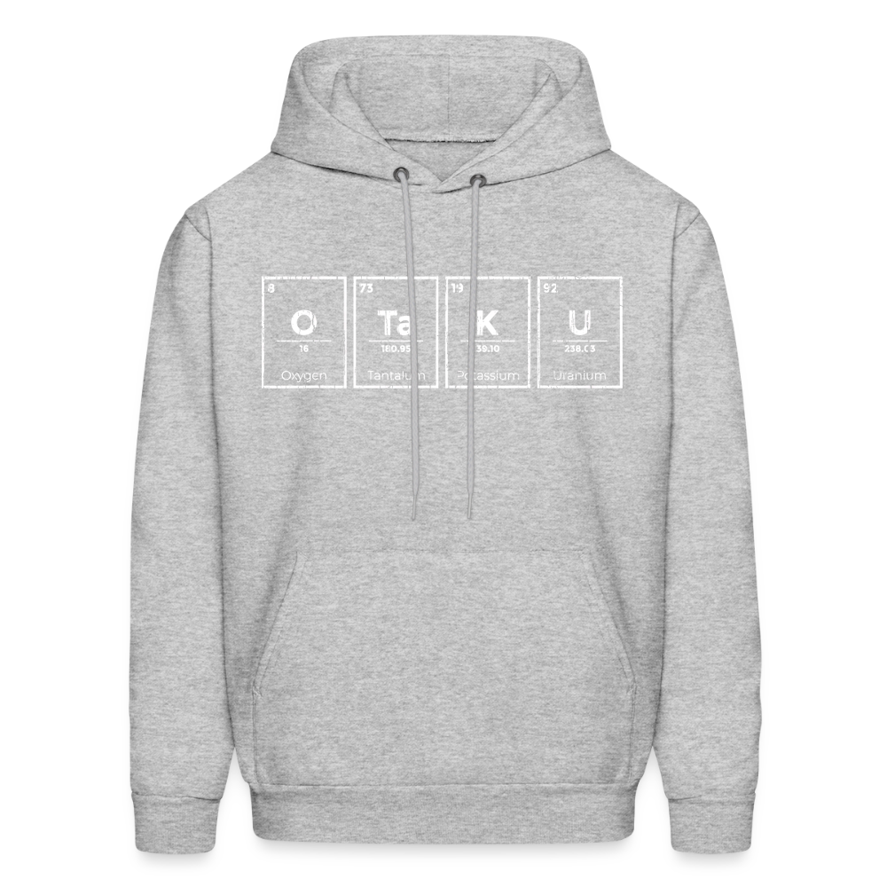 Otaku Periodic Table of Elements Anime Premium Unisex Hoodie Sweatshirt - heather gray