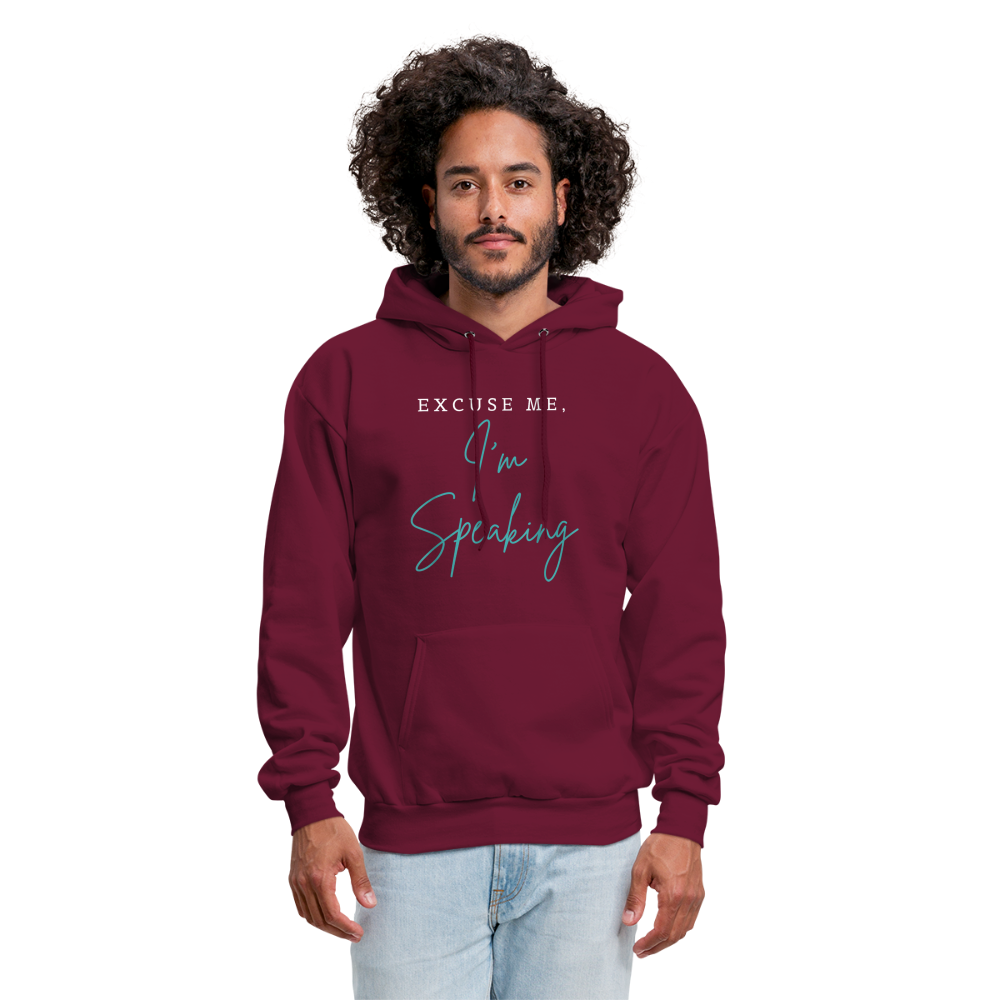 Kamala Harris Excuse Me I'm Speaking President 2024 Unisex Hoodie - burgundy
