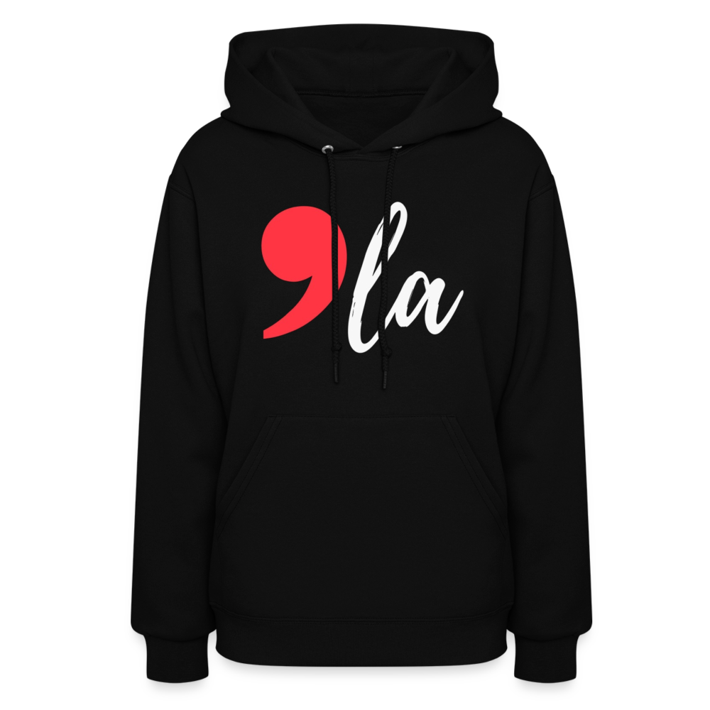 Kamala Harris 2024 President Comma La Women's Hoodie - black