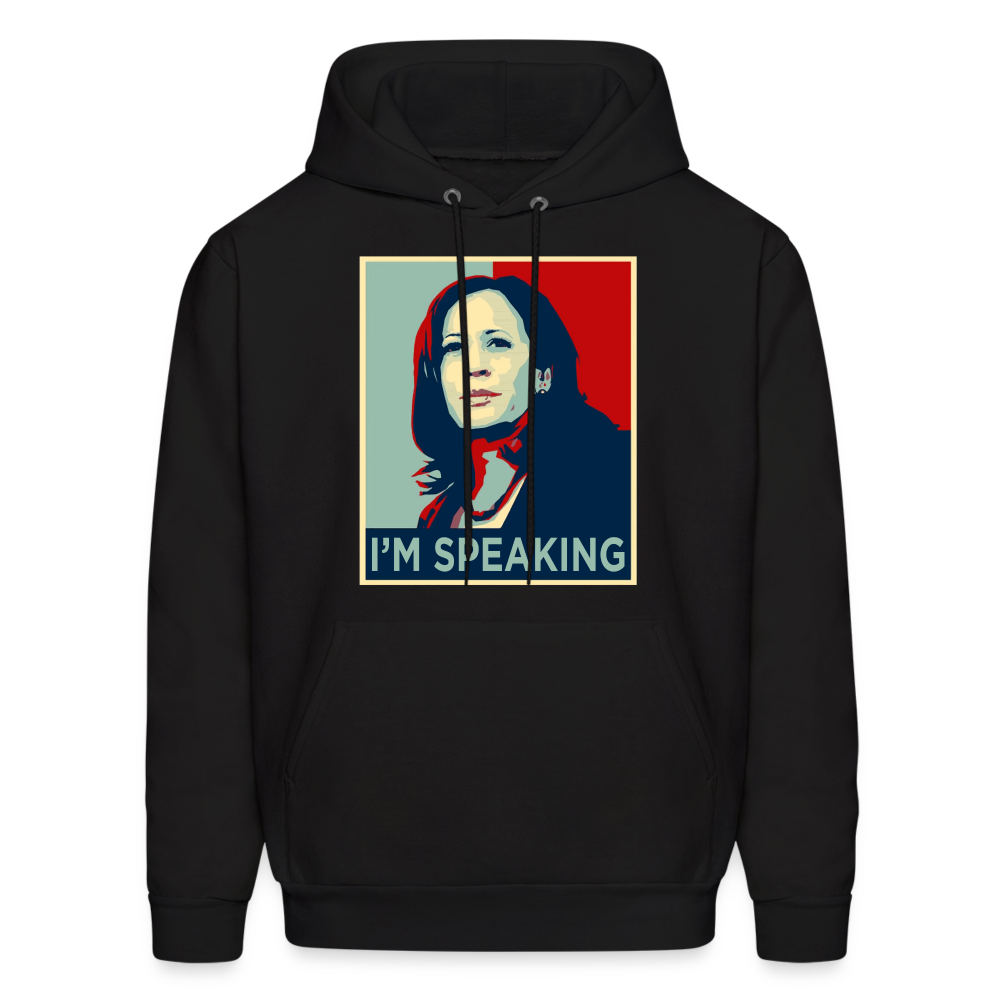 Kamala Harris President 2024 I'm Speaking Unisex Hoodie - black