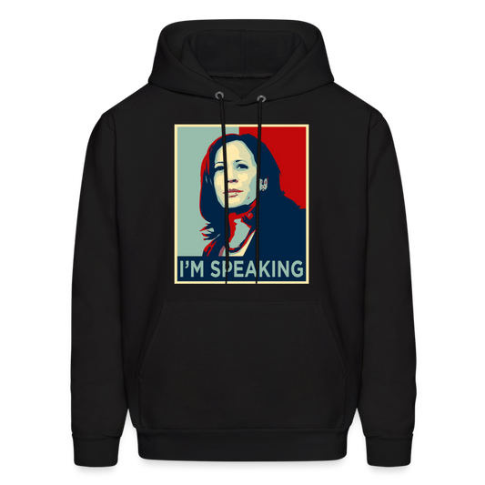 Kamala Harris President 2024 I'm Speaking Unisex Hoodie - black