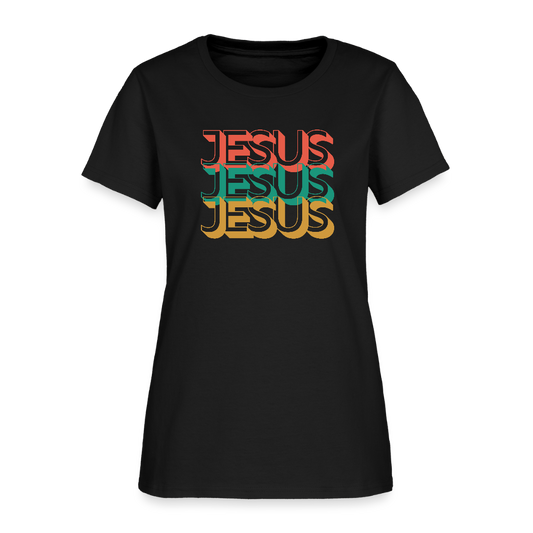 Jesus Jesus Jesus Christian Women's T-Shirt - black