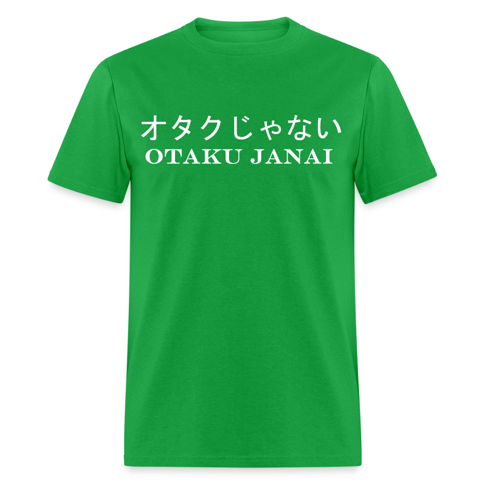 Otaku Janai Japanese English Anime Premium Unisex T-Shirt - bright green