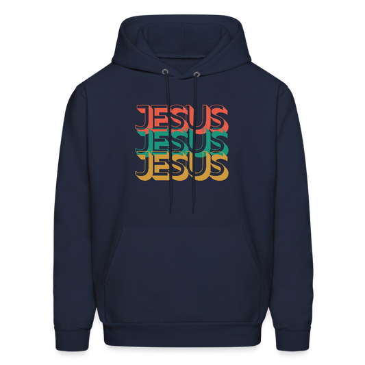 Jesus Jesus Jesus Christian Unisex Hoodie Sweatshirt - navy
