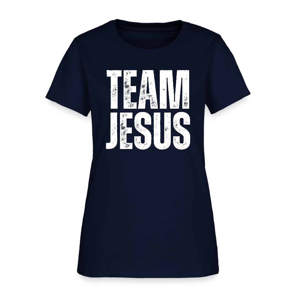 Team Jesus Christian Women's T-Shirt - navy