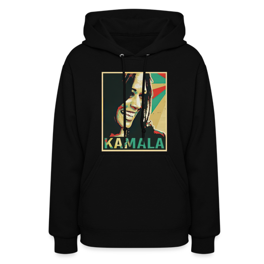 Kamala Harris 2024 Kamala For President Women's Hoodie - black