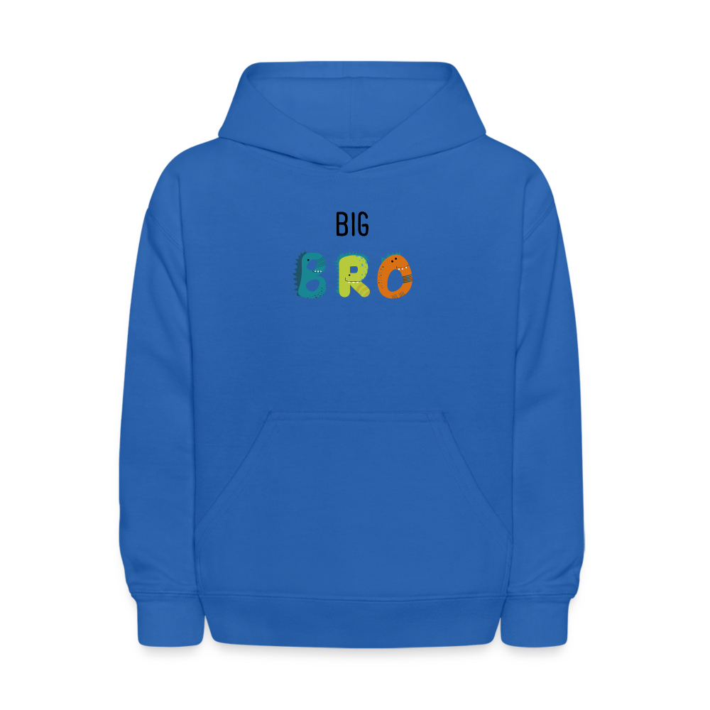 Youth Big Brother Big Bro Dinosaurs Hoodie Sweatshirt - royal blue