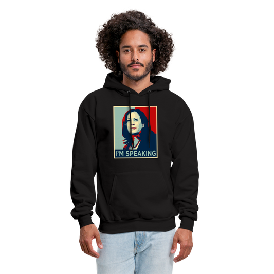 Kamala Harris President 2024 I'm Speaking Unisex Hoodie - black