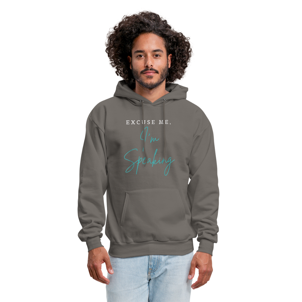 Kamala Harris Excuse Me I'm Speaking President 2024 Unisex Hoodie - asphalt gray