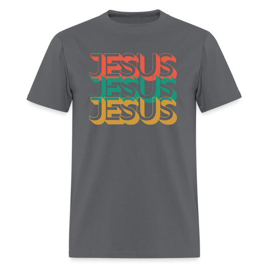 Jesus Jesus Jesus Christian Unisex Classic T-Shirt - charcoal