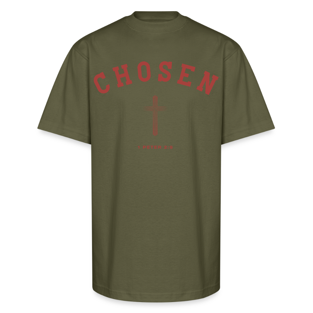 Chosen Christian Unisex Oversized Heavyweight Unisex T-Shirt - classic olive