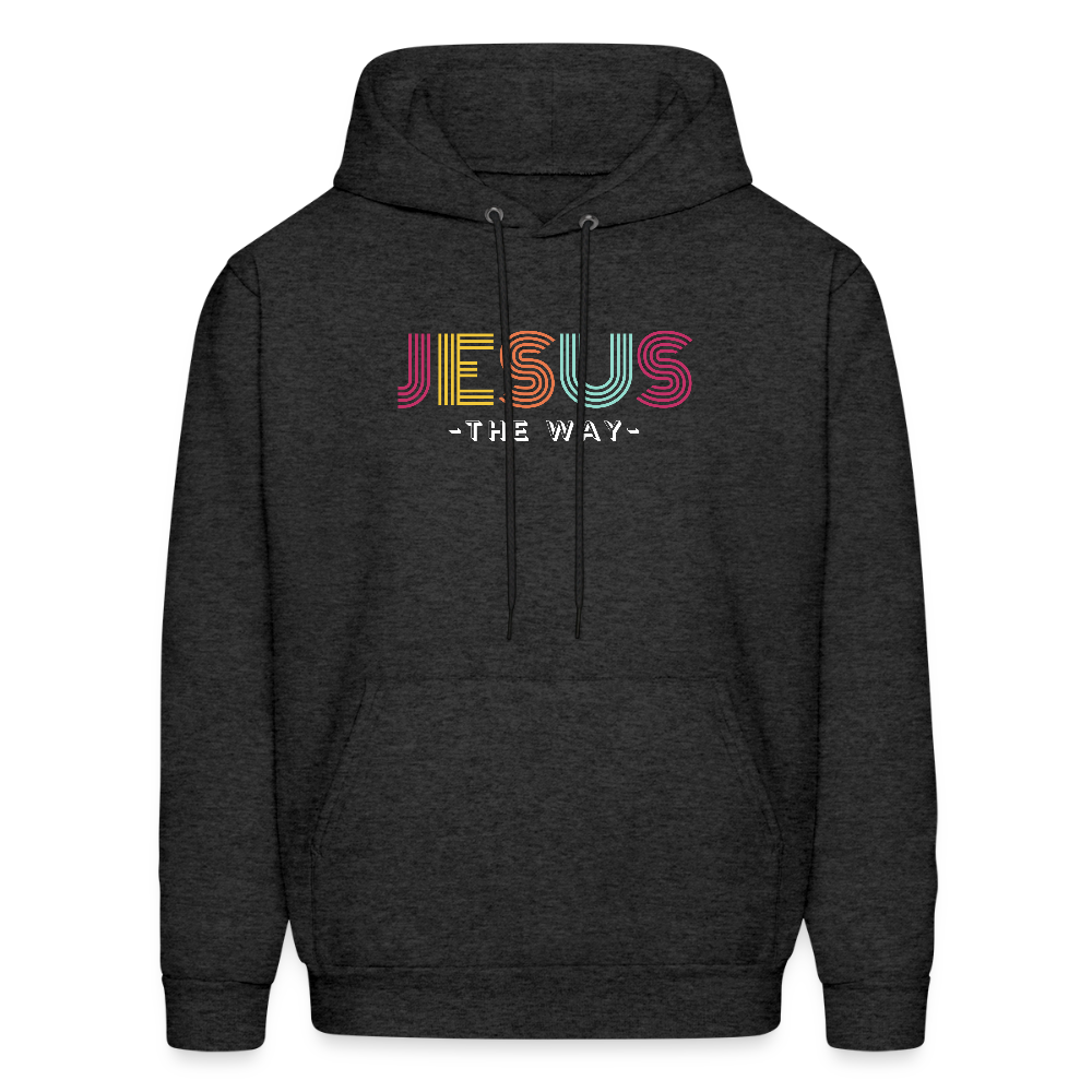 Jesus The Way Christian Unisex Hoodie Sweatshirt - charcoal grey