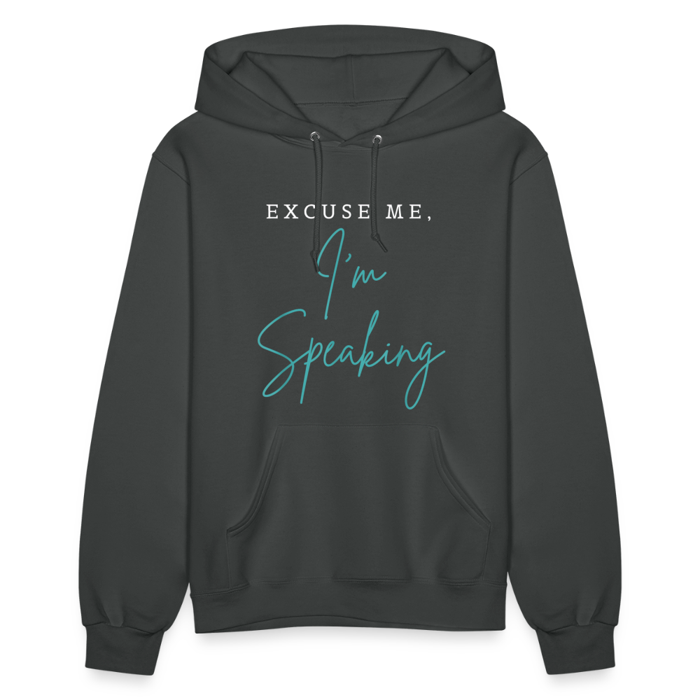 Kamala Harris Excuse Me I'm Speaking President 2024 Women's Hoodie - asphalt
