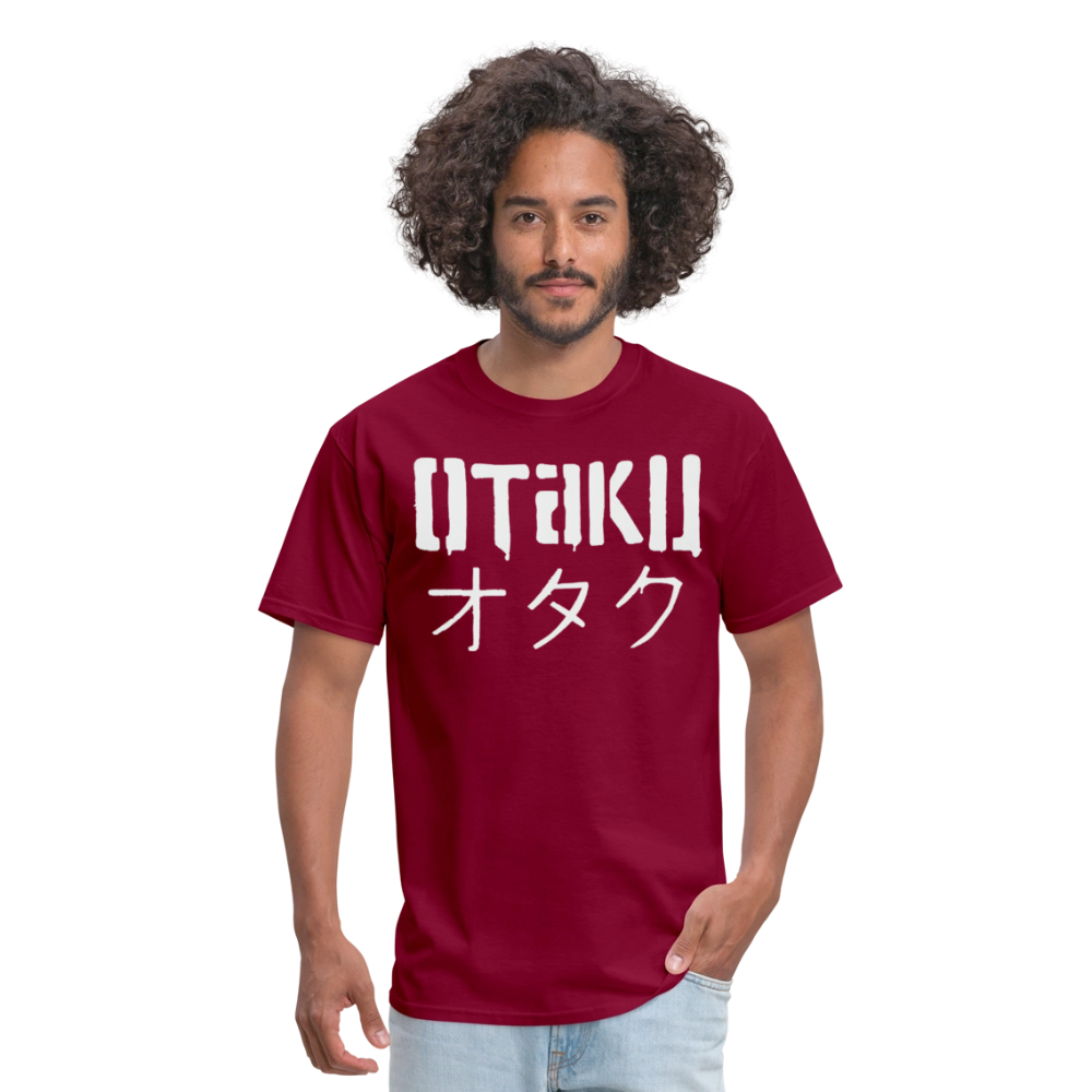Otaku Japanese Anime Premium Unisex T-Shirt - burgundy