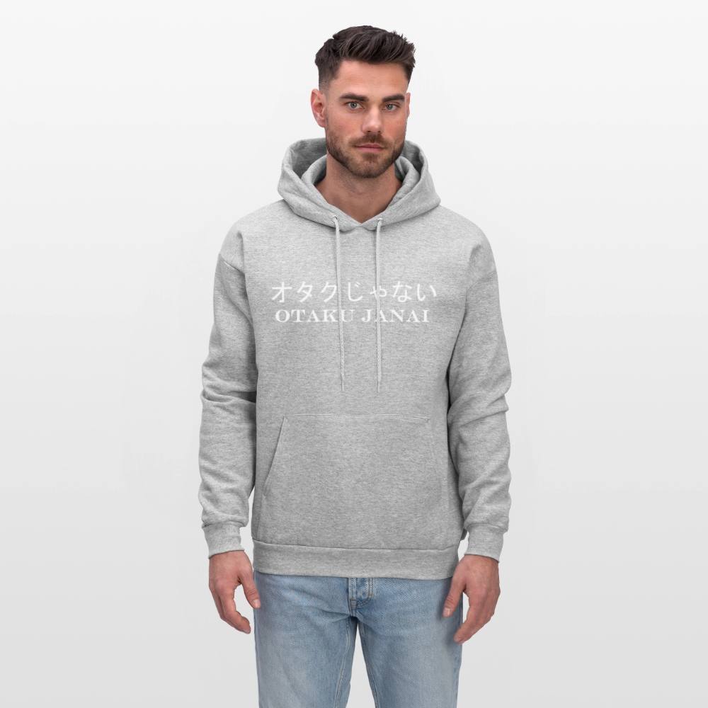 Otaku Janai Japanese English Anime Premium Unisex Hoodie Sweatshirt - heather gray
