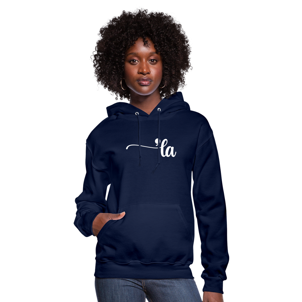 Comma La Kamala Harris Punctuation Women's Hoodie - navy