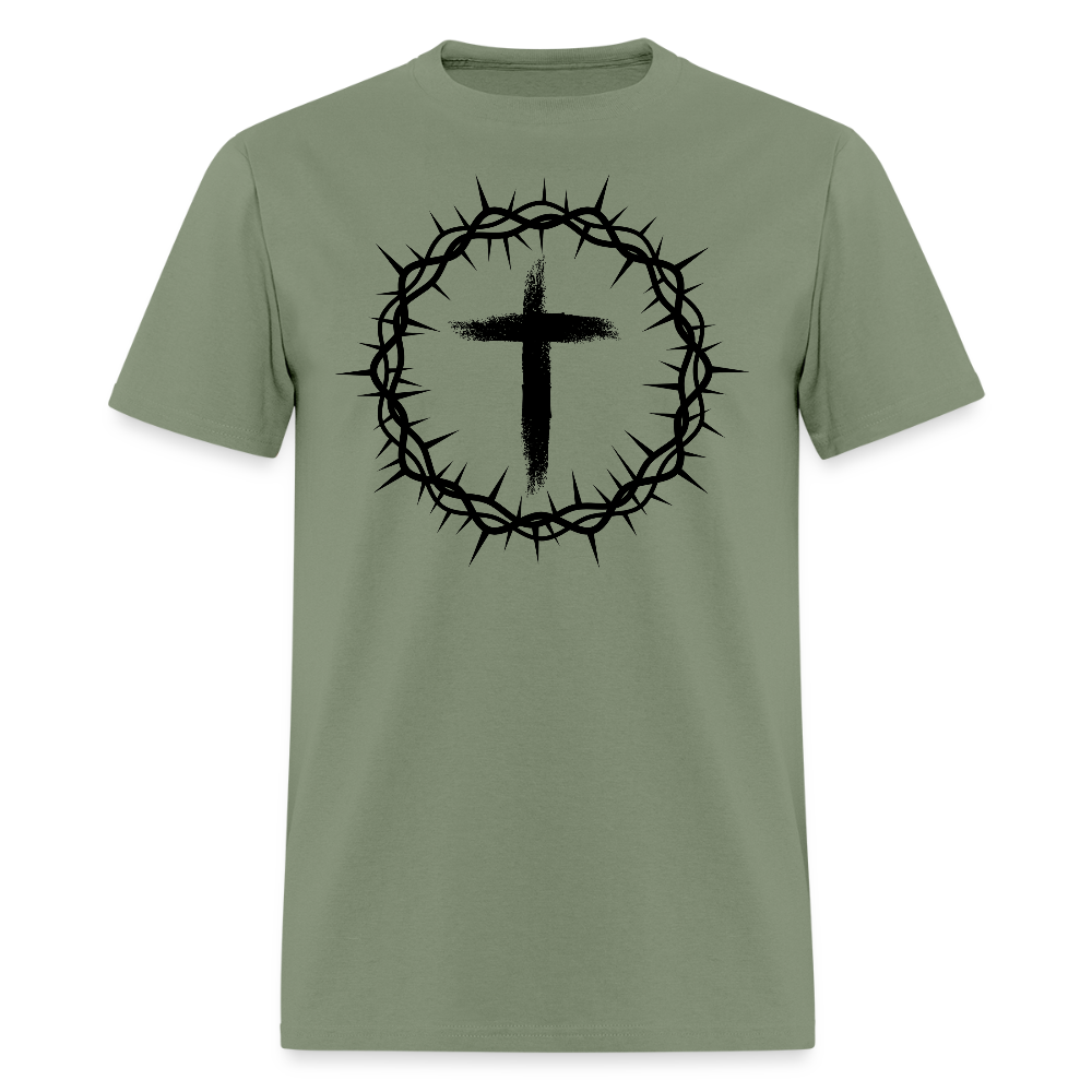 Crown of Thorns Christian Unisex Classic T-Shirt - military green