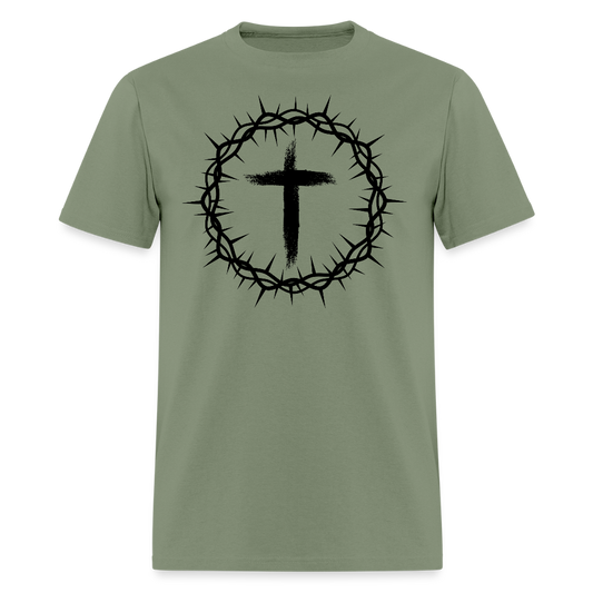 Crown of Thorns Christian Unisex Classic T-Shirt - military green