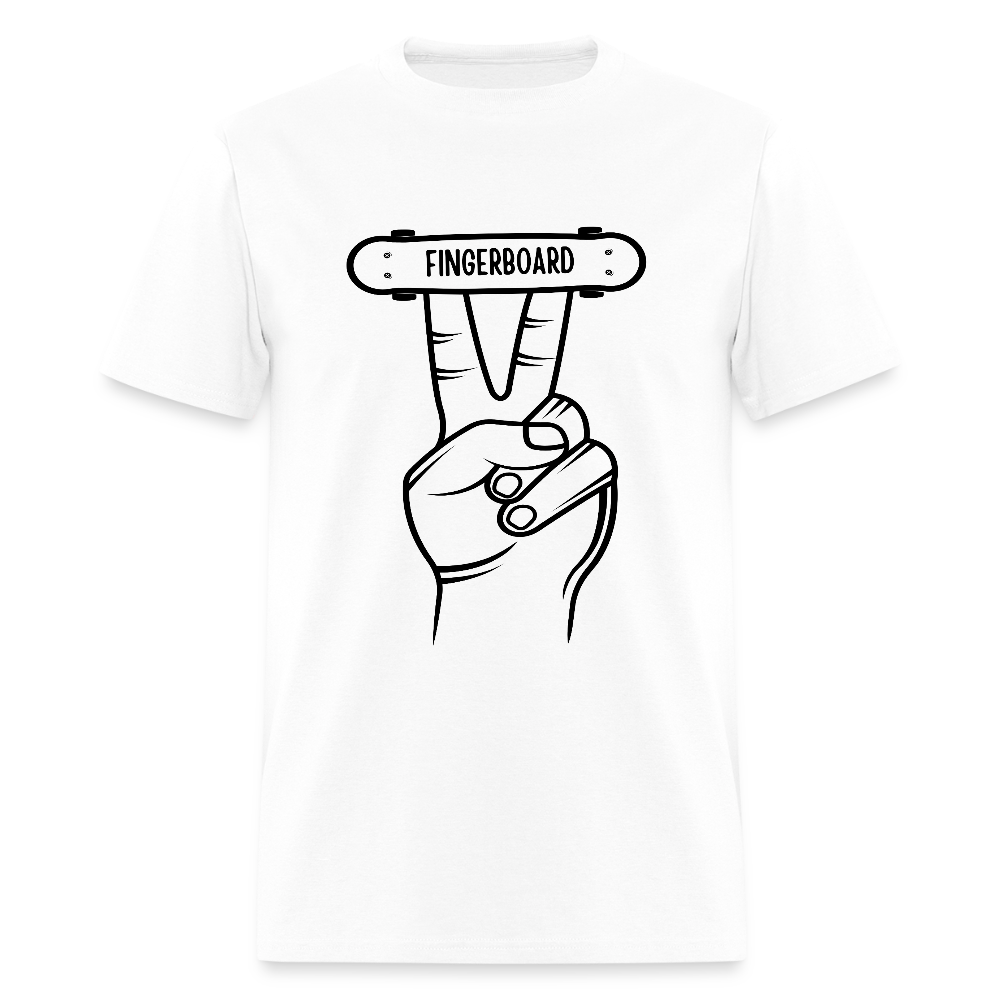 Fingerboard Funny Unisex T-Shirt - white