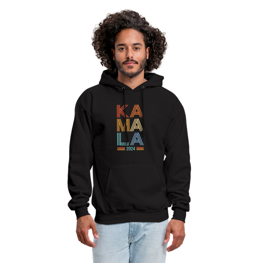 Kamala Harris 2024 Vintage Neon Unisex Hoodie - black