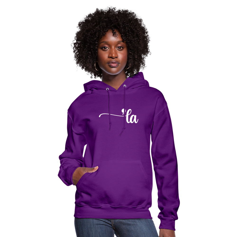 Comma La Kamala Harris Punctuation Women's Hoodie - purple