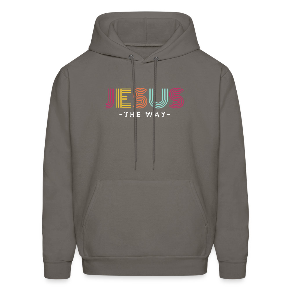 Jesus The Way Christian Unisex Hoodie Sweatshirt - asphalt gray