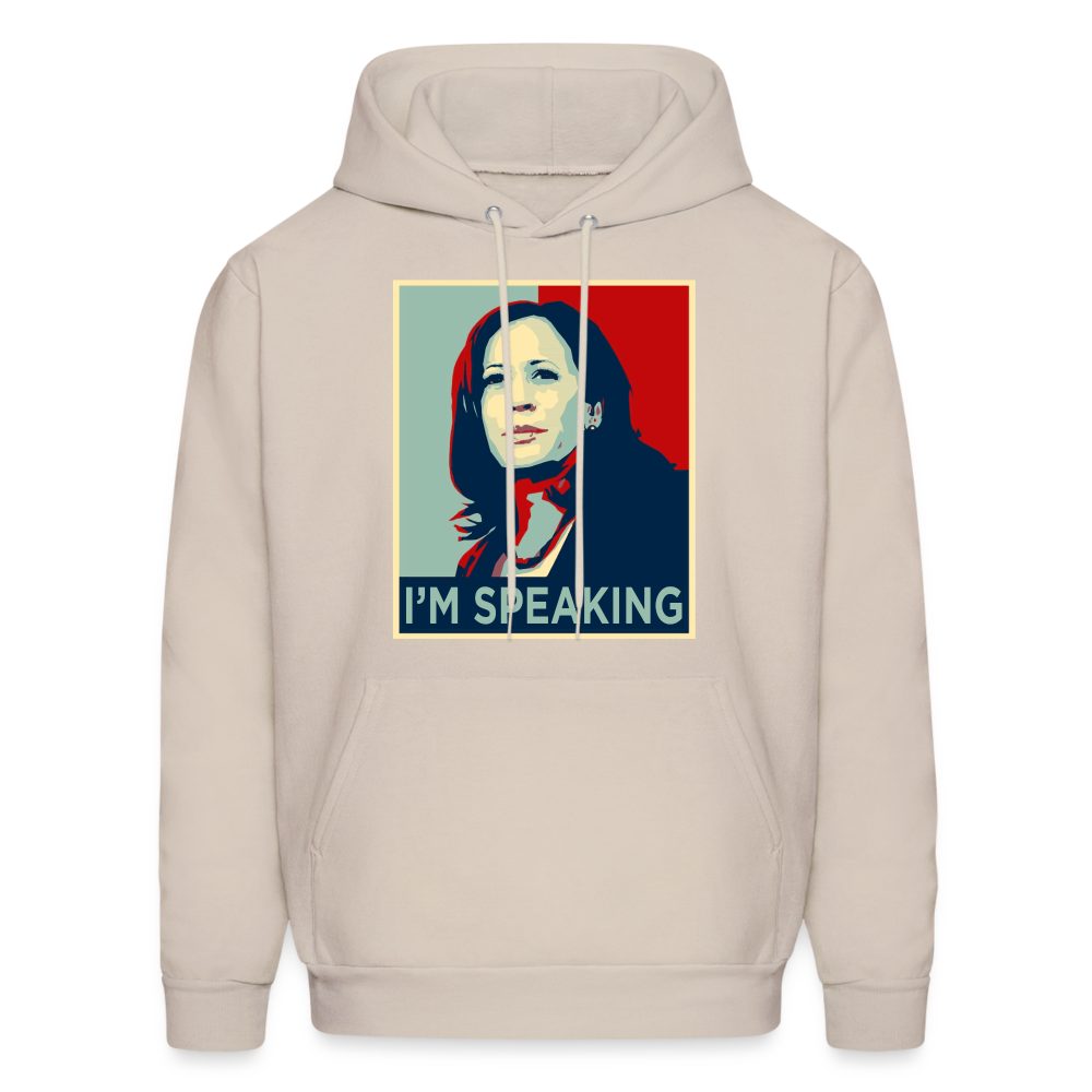 Kamala Harris President 2024 I'm Speaking Unisex Hoodie - Sand
