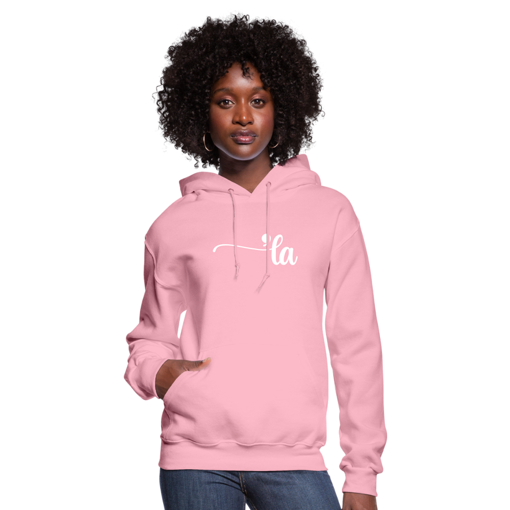 Comma La Kamala Harris Punctuation Women's Hoodie - classic pink