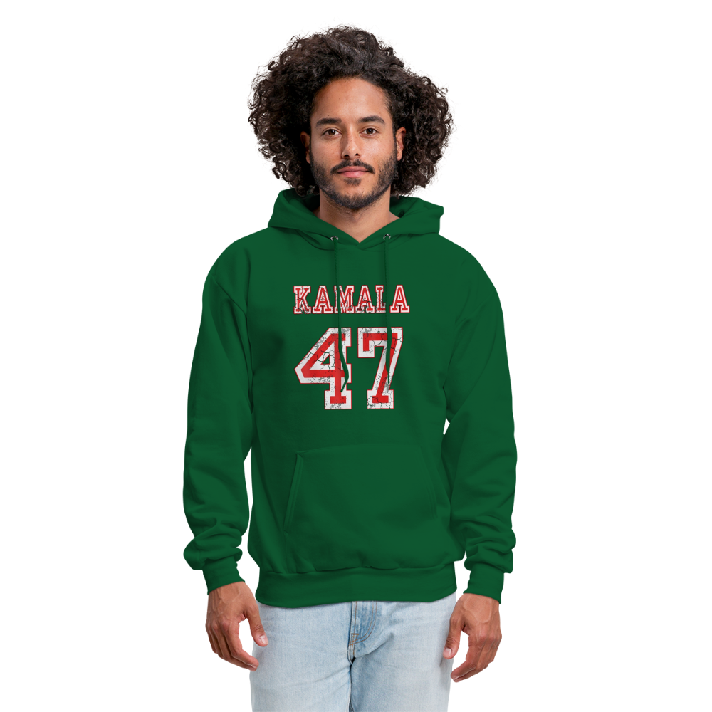 Kamala Harris 47th President 2024 Election Unisex Hoodie - forest green
