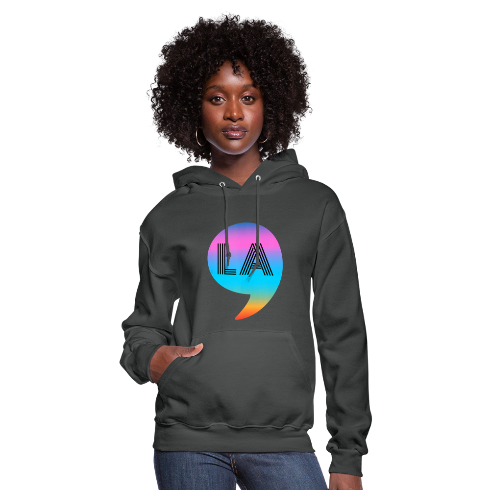 Comma La Kamala Harris Rainbow Women's Hoodie - asphalt