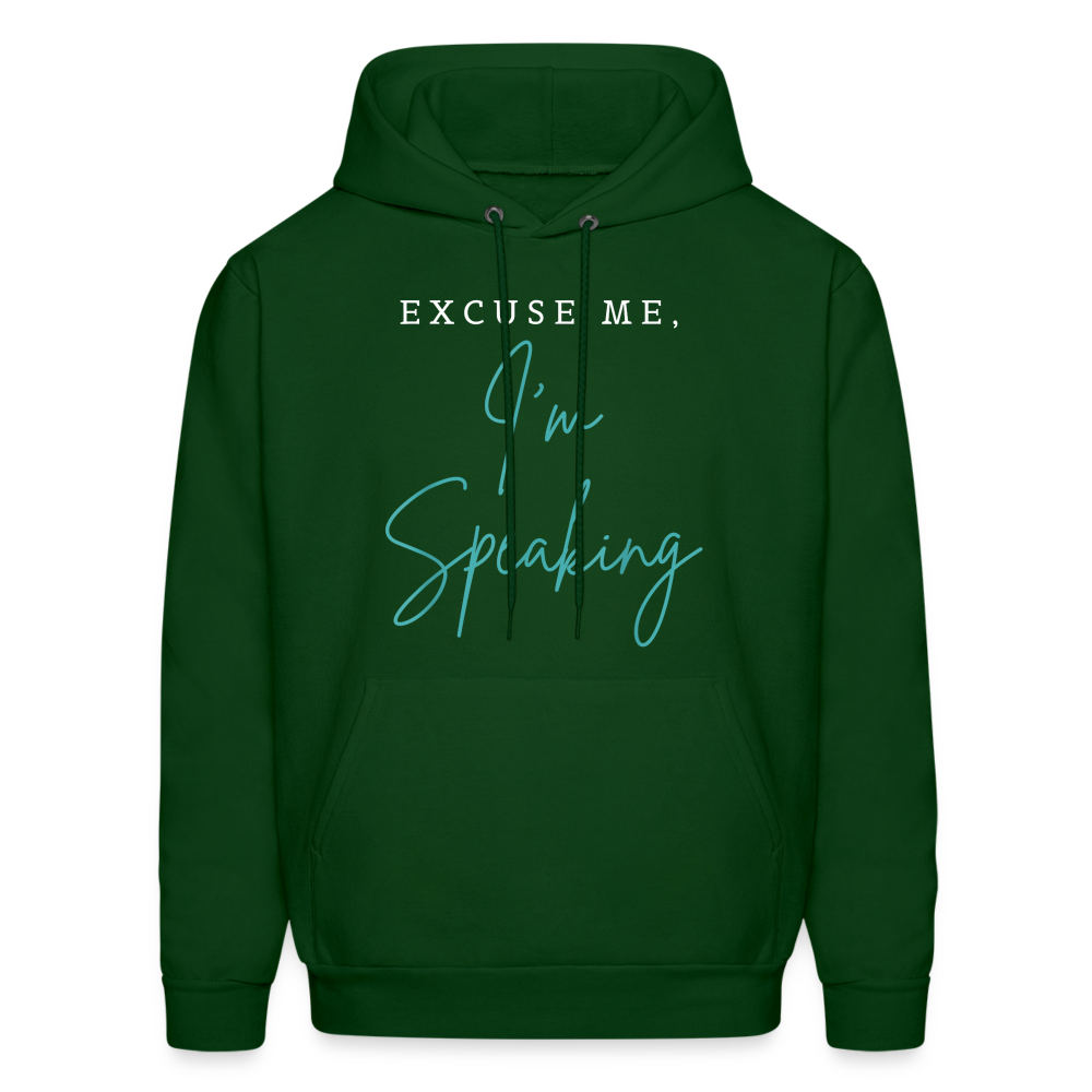 Kamala Harris Excuse Me I'm Speaking President 2024 Unisex Hoodie - forest green