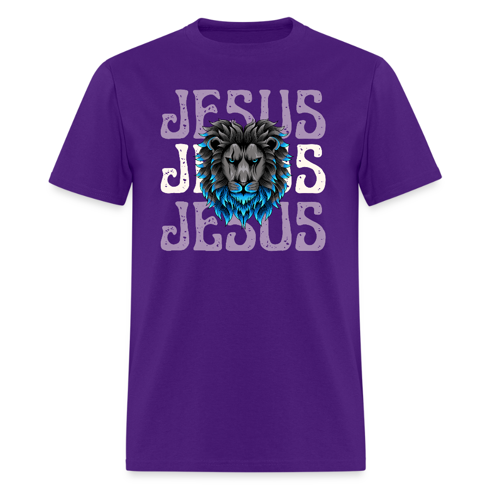 Jesus Lion Christian Unisex Classic T-Shirt - purple