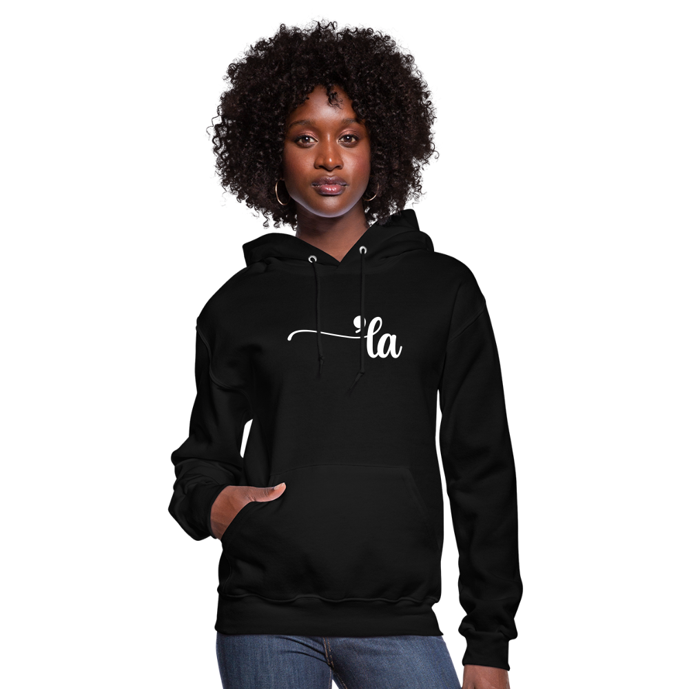 Comma La Kamala Harris Punctuation Women's Hoodie - black