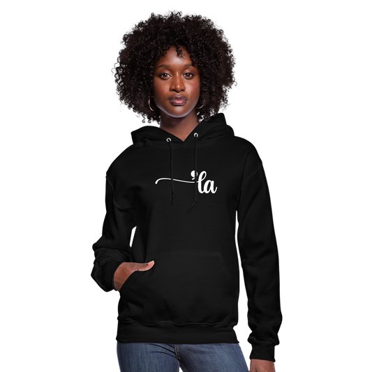 Comma La Kamala Harris Punctuation Women's Hoodie - black