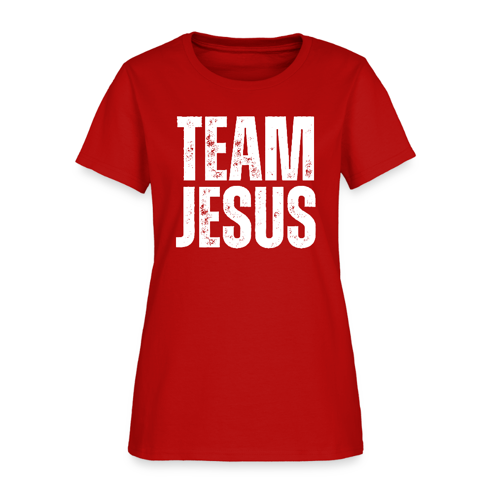 Team Jesus Christian Women's T-Shirt - red