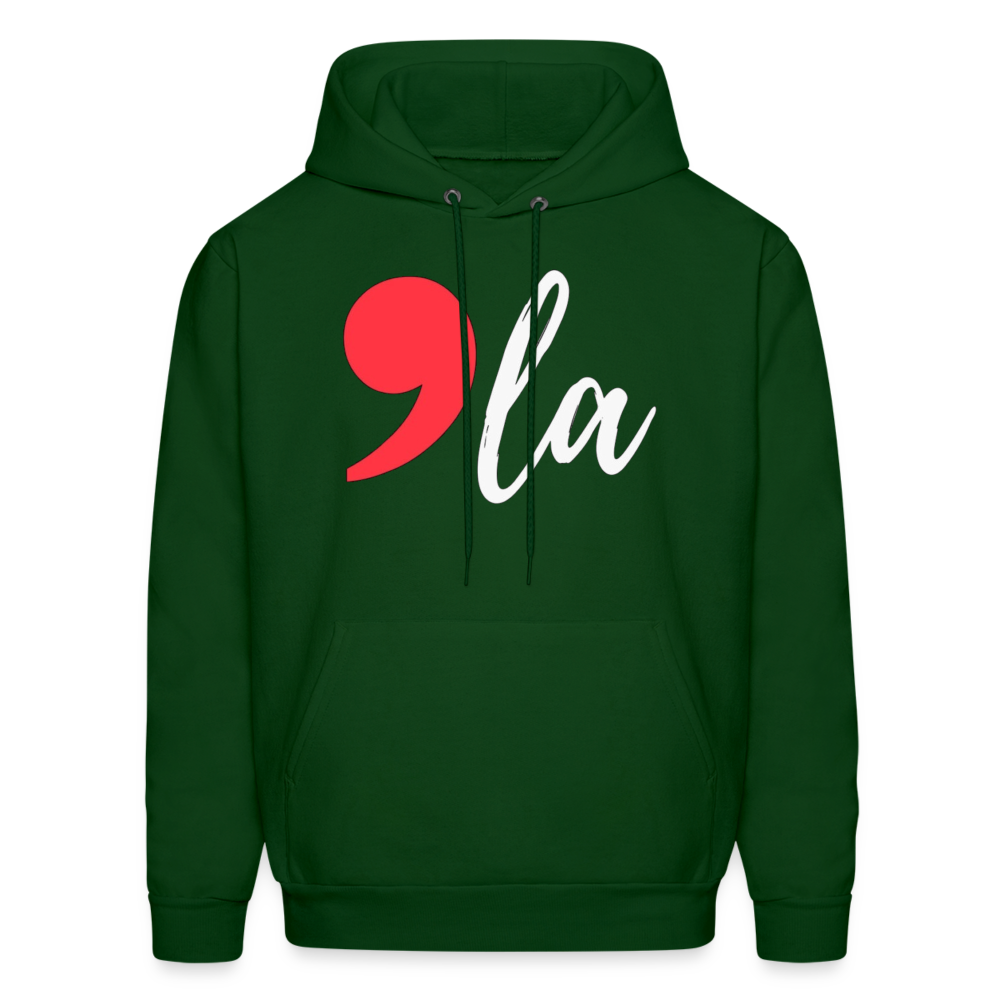 Kamala Harris 2024 President Comma La Unisex Hoodie Sweatshirt - forest green