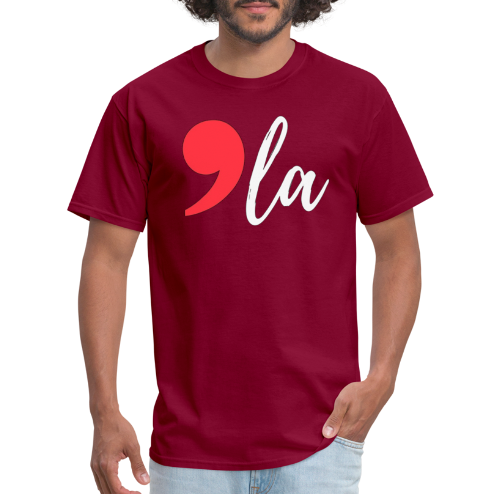 Comma La Kamala Harris Shirt 2024 President Unisex T-Shirt - burgundy 3