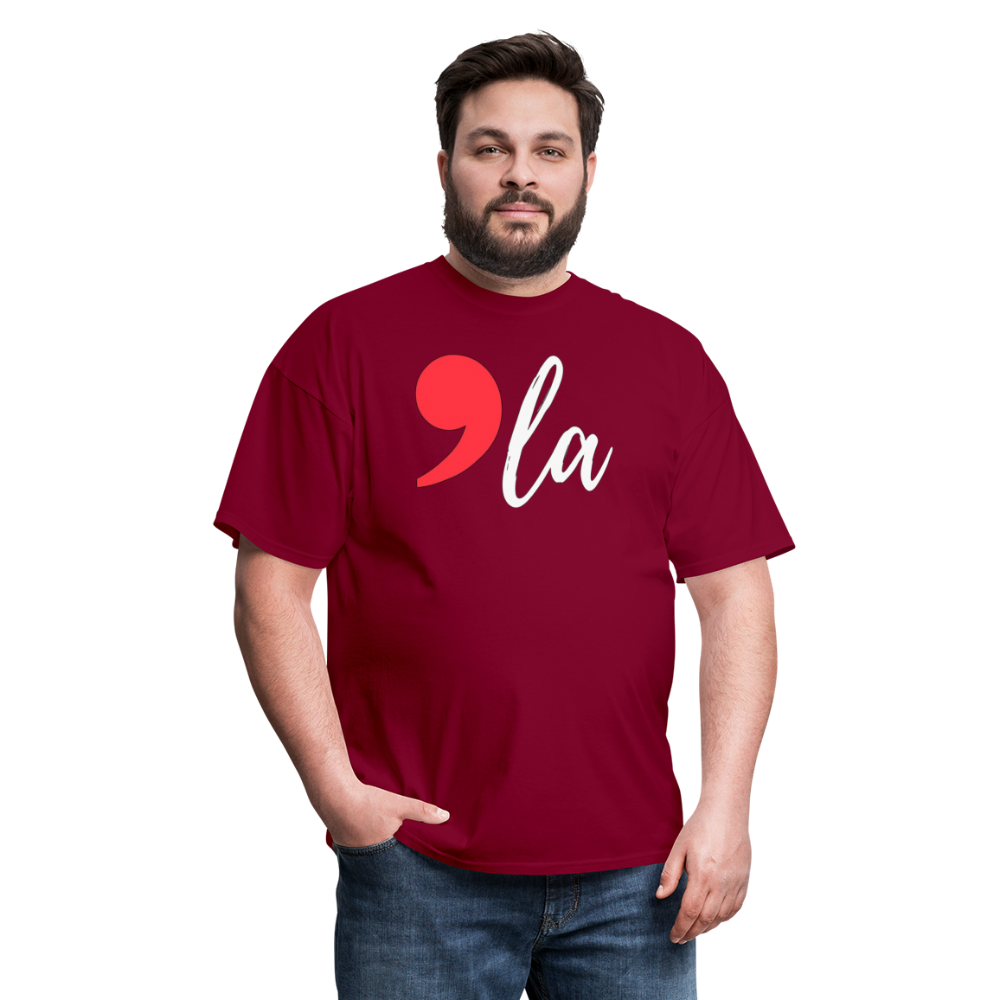 Comma La Kamala Harris Shirt 2024 President Unisex T-Shirt - burgundy 4