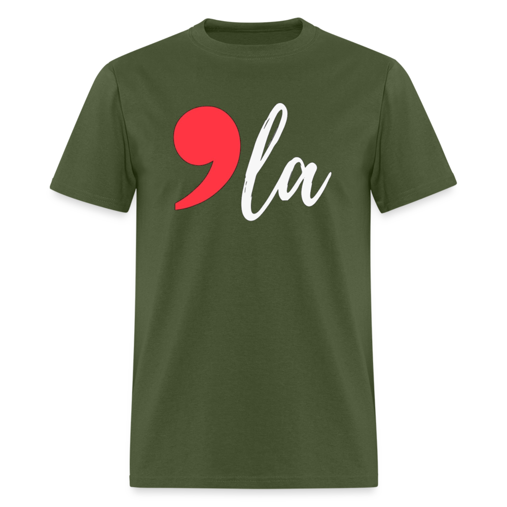 Comma La Kamala Harris Shirt 2024 President Unisex T-Shirt - military green