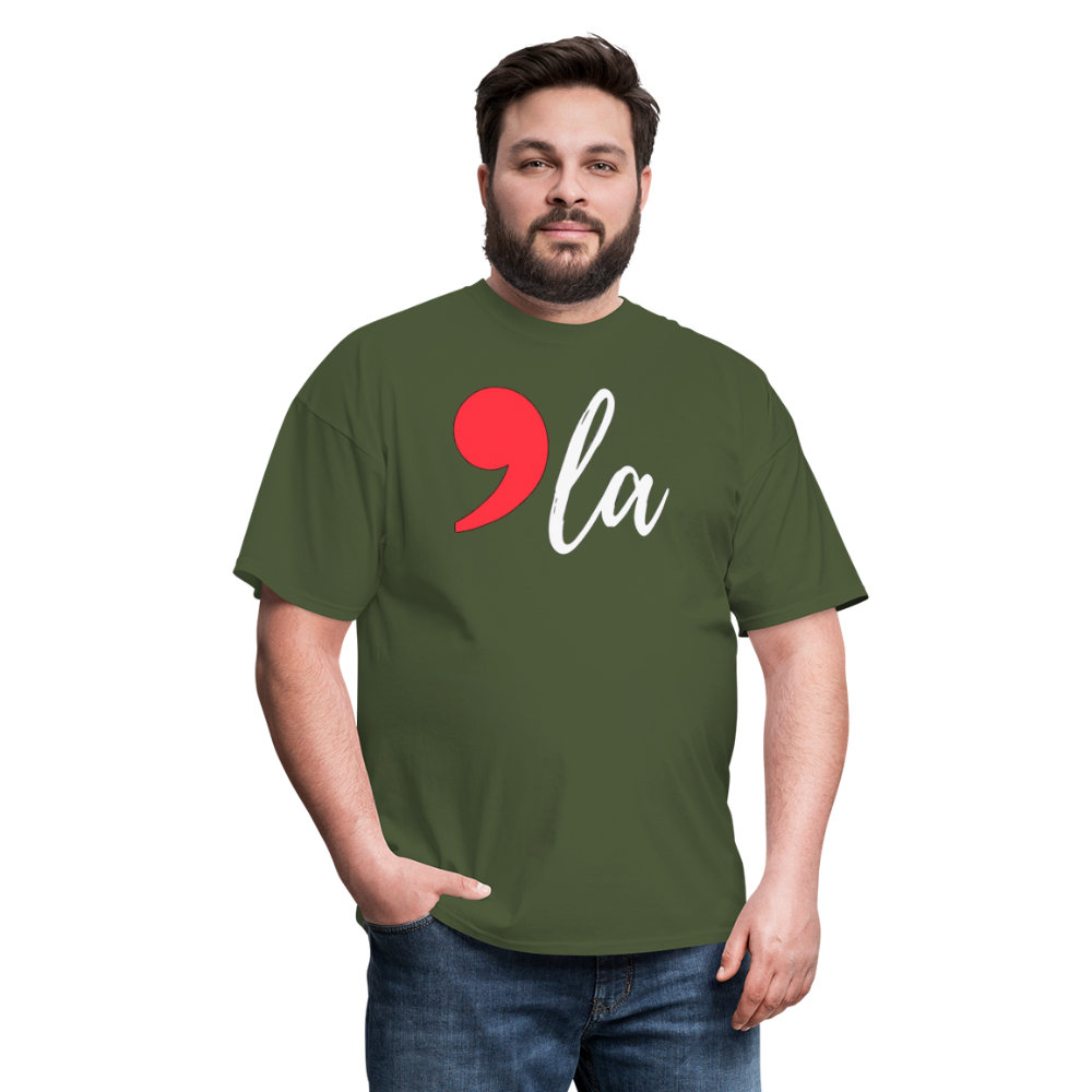 Comma La Kamala Harris Shirt 2024 President Unisex T-Shirt - military green 4
